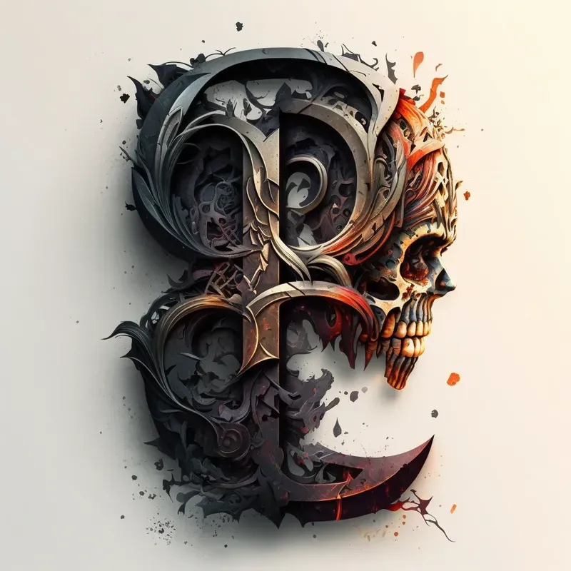 Terrifying Bones Lettering Logos