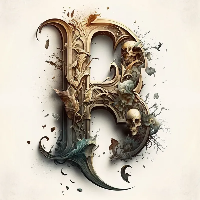 Terrifying Bones Lettering Logos