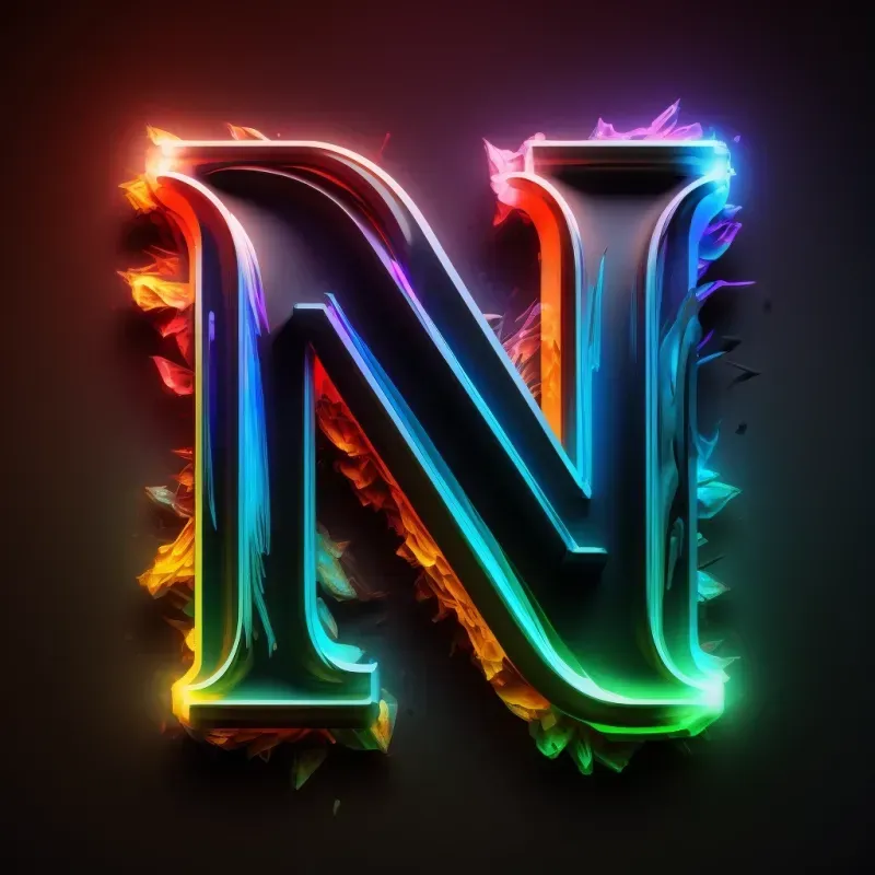 Neon Led Lettermark Logos