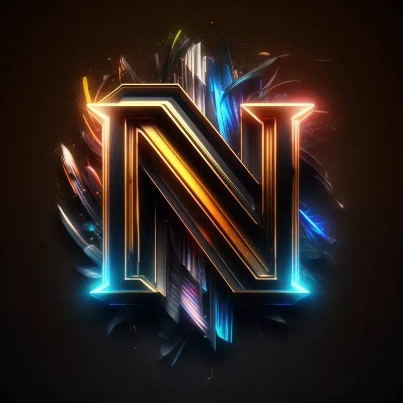 Neon Led Lettermark Logos