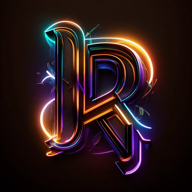 Neon Led Lettermark Logos