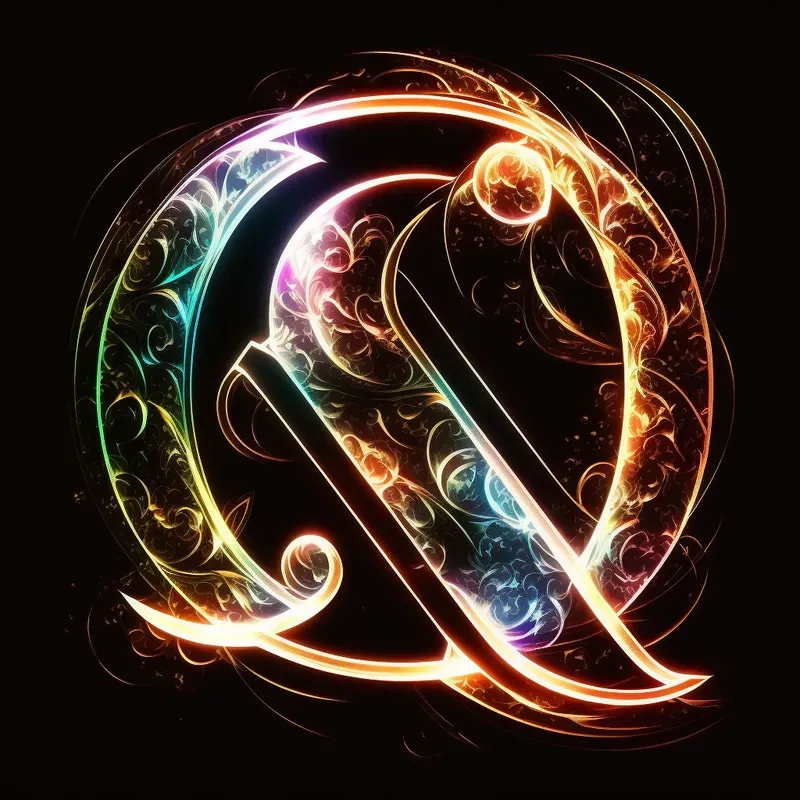 Neon Led Lettermark Logos