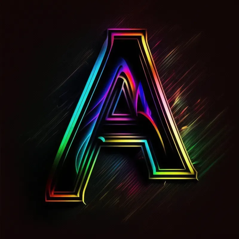 Neon Led Lettermark Logos
