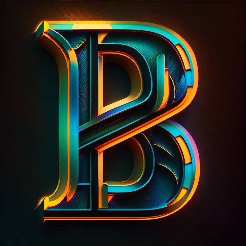 Neon Led Lettermark Logos