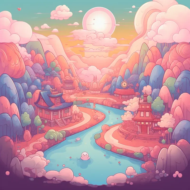 Kawaii Style Illustration Art