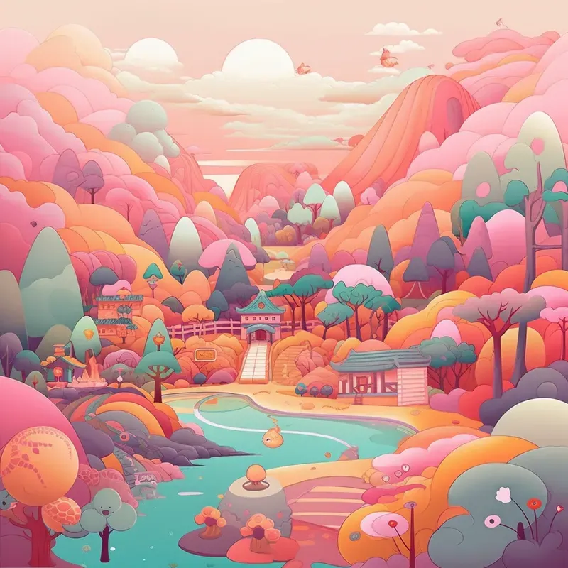 Kawaii Style Illustration Art