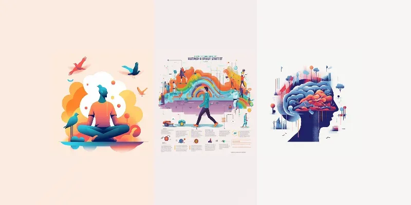 Personal Growth And Development Vectors generated by undefined