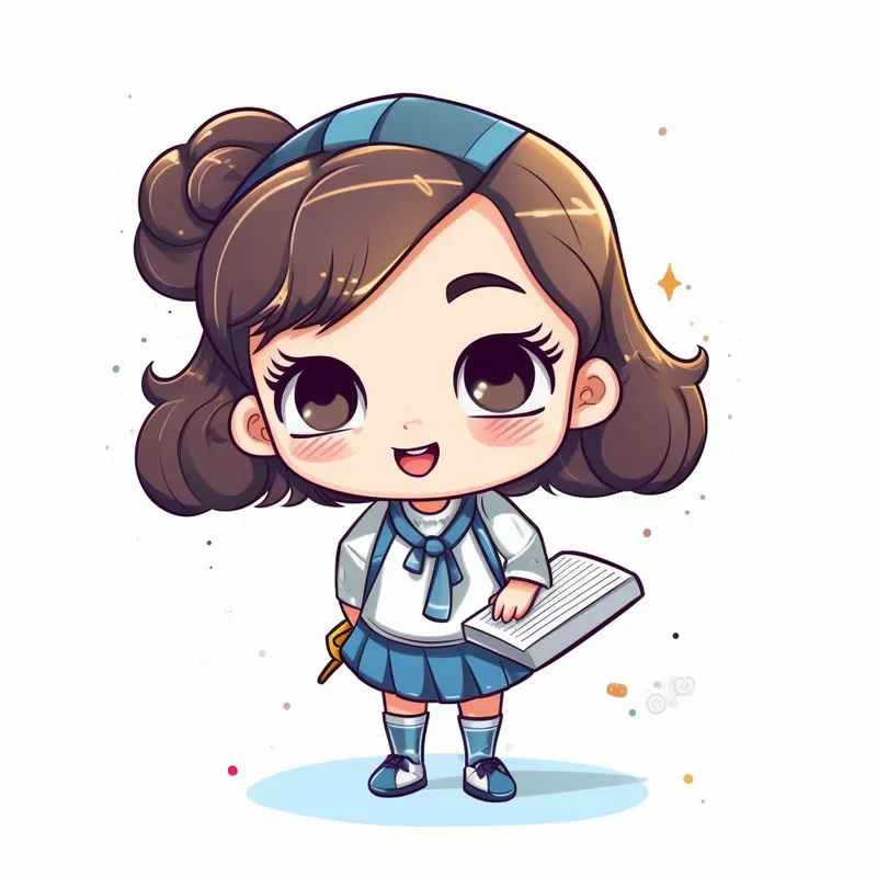 Vector Super Cute Chibi Characters