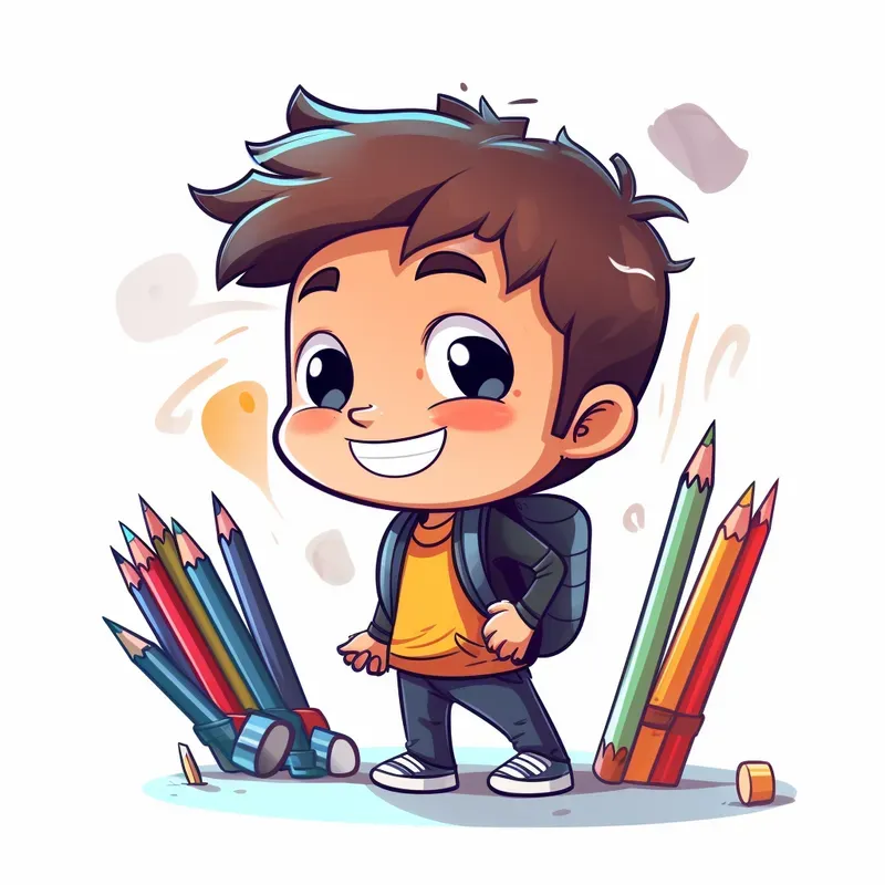 Vector Super Cute Chibi Characters