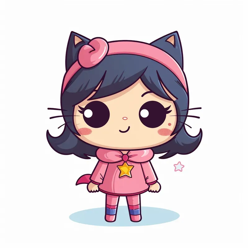 Vector Super Cute Chibi Characters