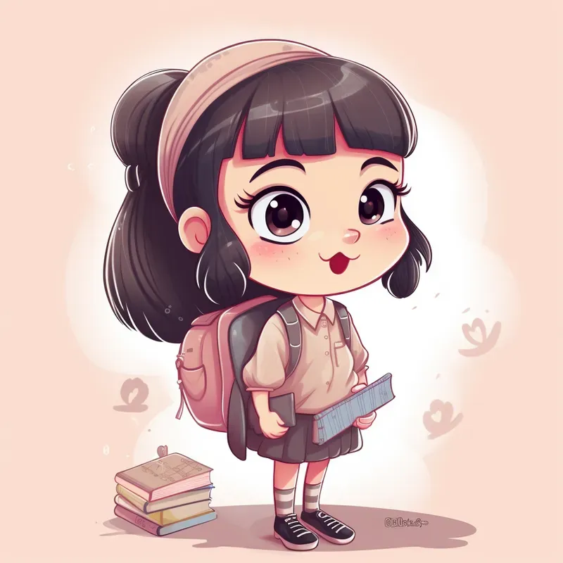 Vector Super Cute Chibi Characters