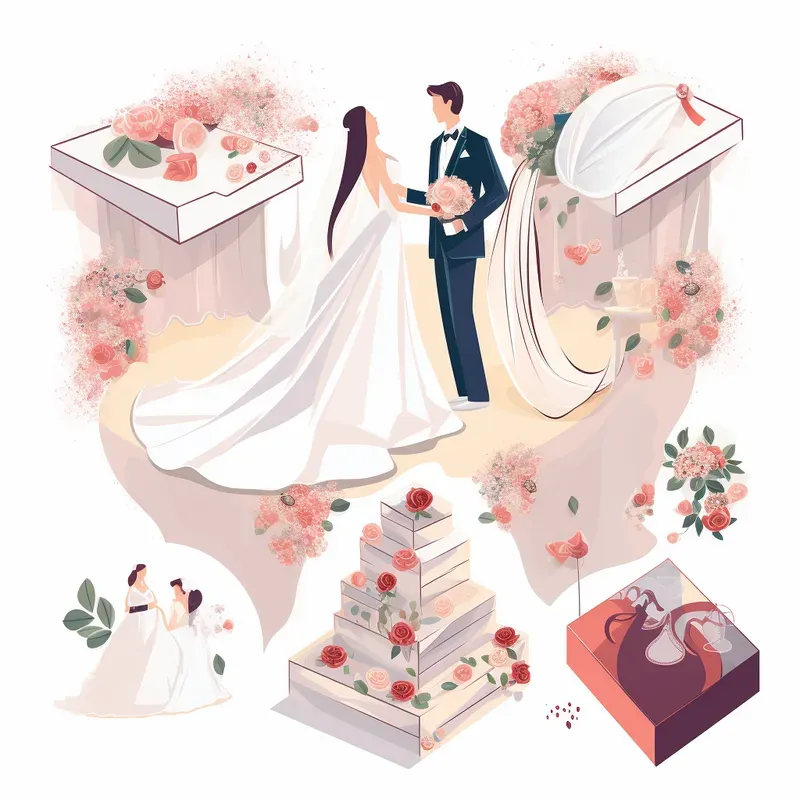 Wedding Planning Celebrations Vectors