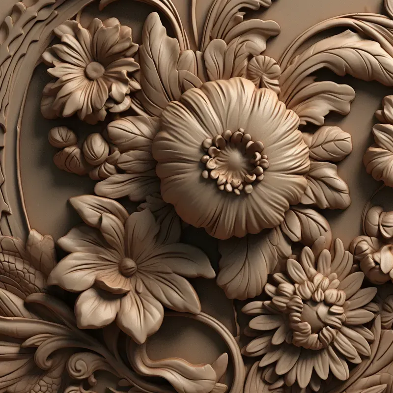 Bas Relief Style Illustrations