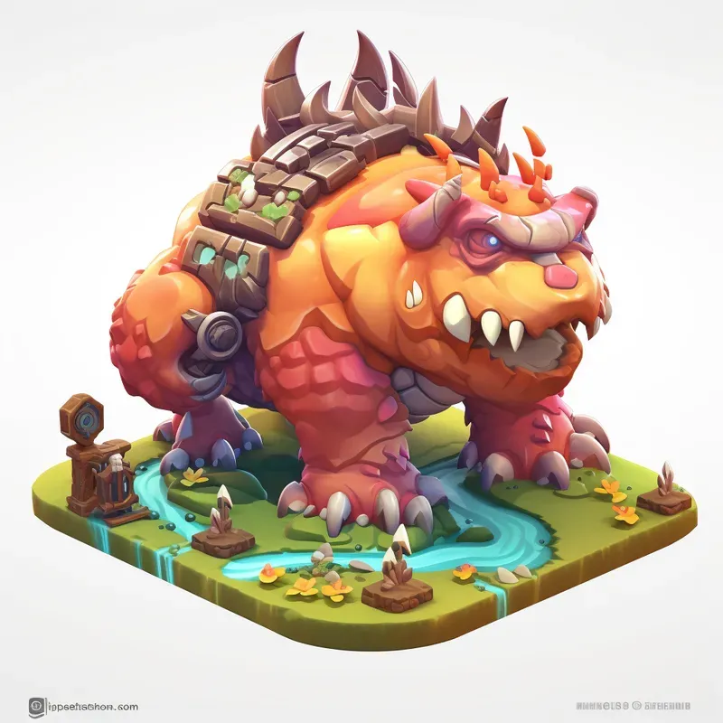 3D Isometric Character Game Assets