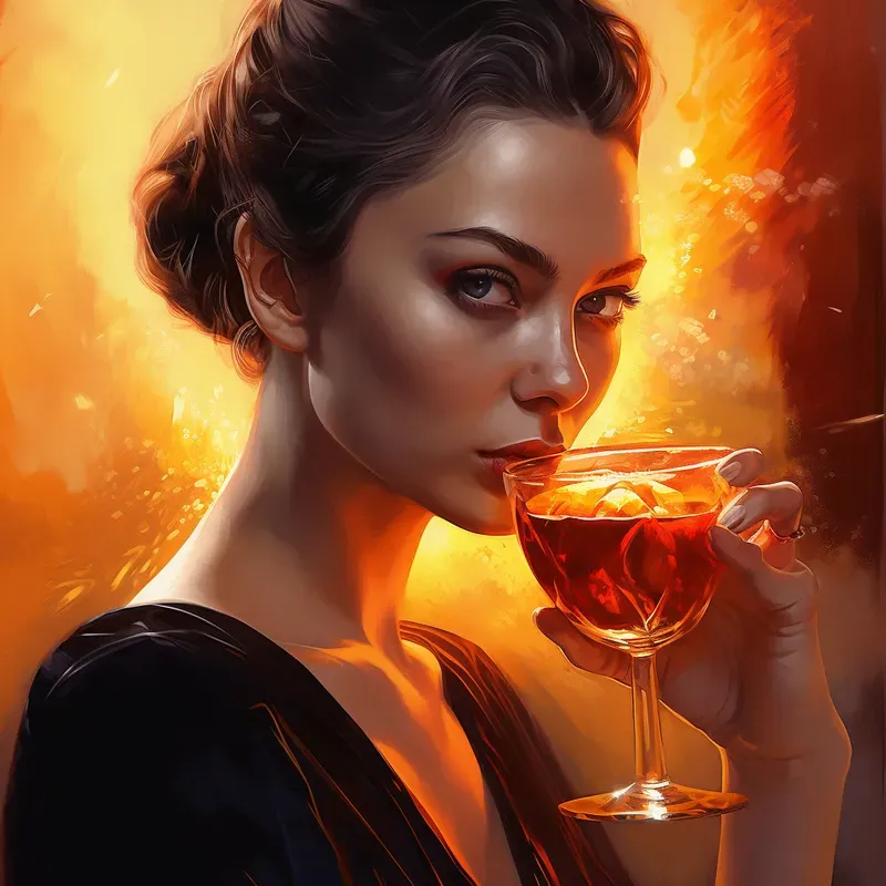 Art Informel Neogothic Oil Illustrations