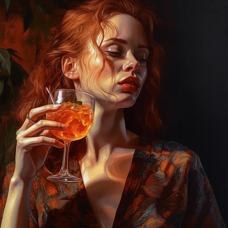 Art Informel Neogothic Oil Illustrations
