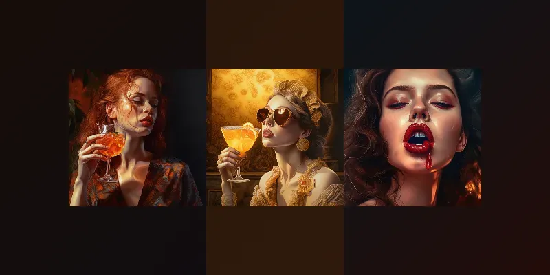 Art Informel Neogothic Oil Illustrations generated by undefined