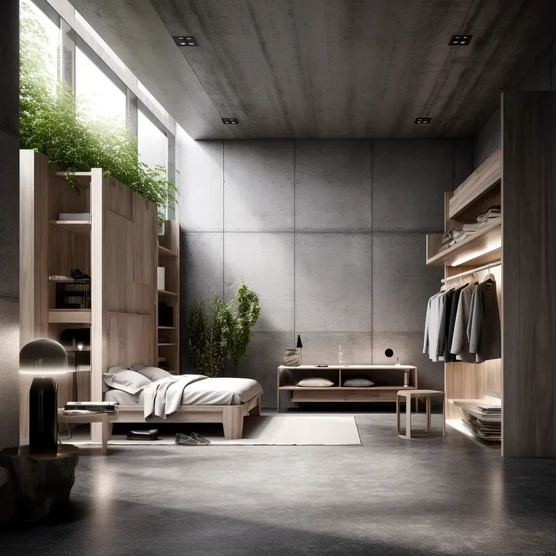 Organic Brutalist Interior Home Design