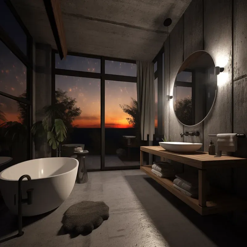 Organic Brutalist Interior Home Design