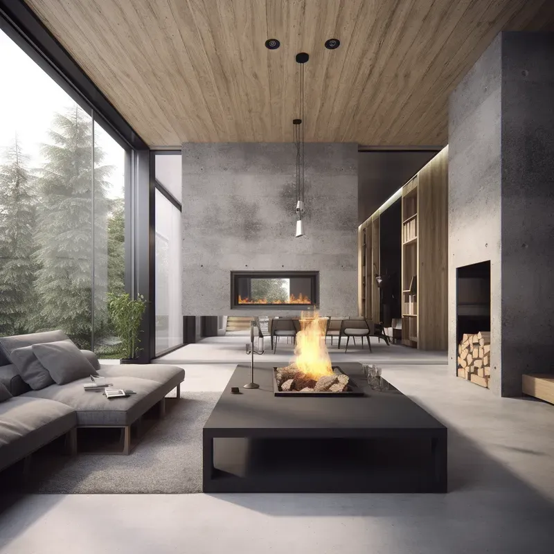 Organic Brutalist Interior Home Design