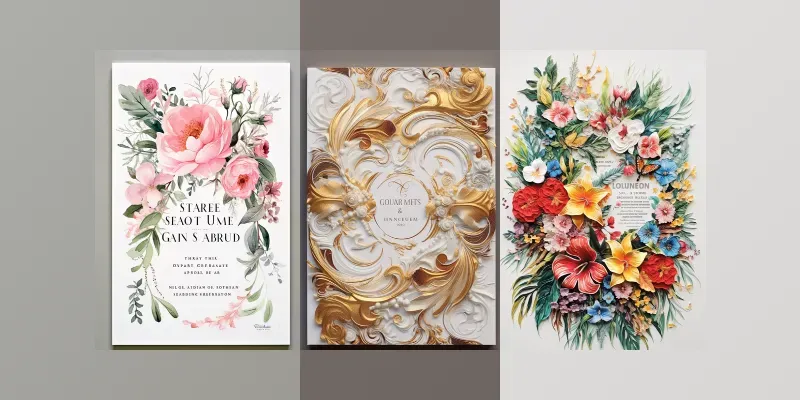 Outstanding Wedding Invitations generated by undefined
