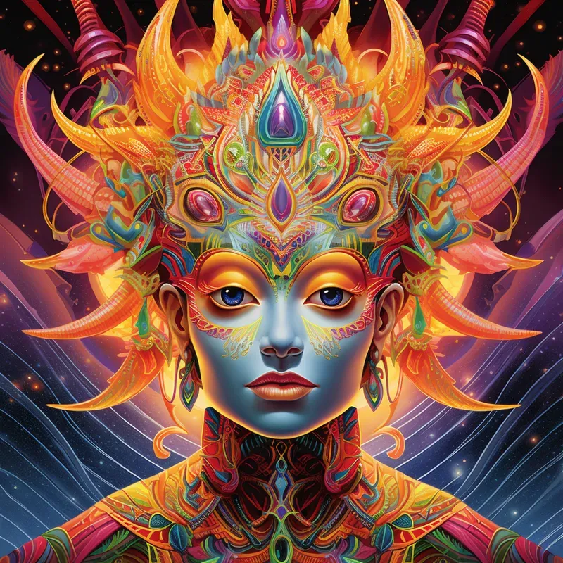 Peter Max Psychedelic Fusion Art