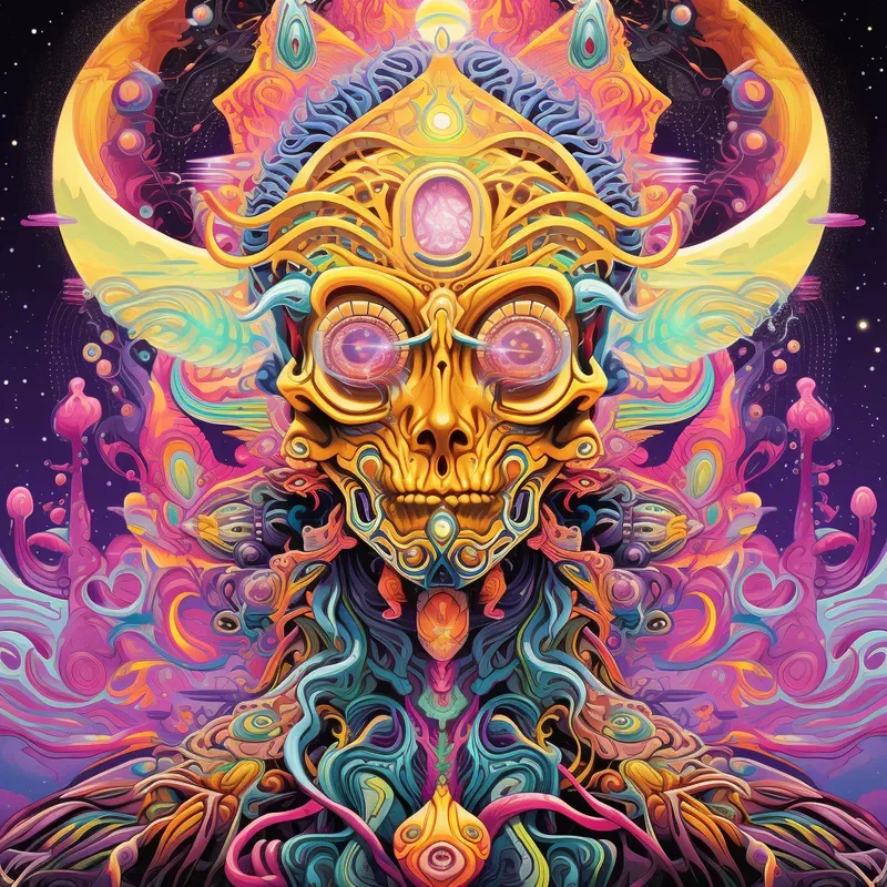 Peter Max Psychedelic Fusion Art