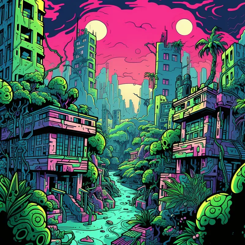 Pop Art Zombie Style Illustrations