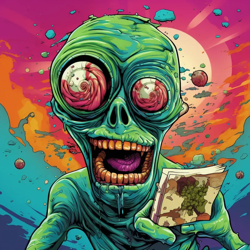 Pop Art Zombie Style Illustrations