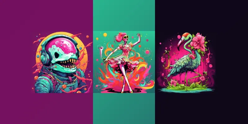 Pop Art Zombie Style Illustrations generated by undefined