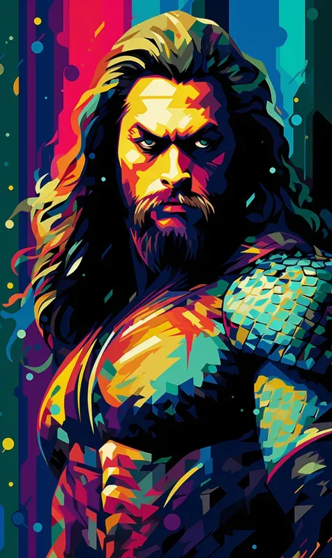 Extravagant Superhero Poster Pop Art