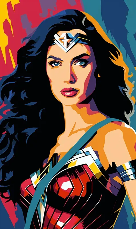 Extravagant Superhero Poster Pop Art