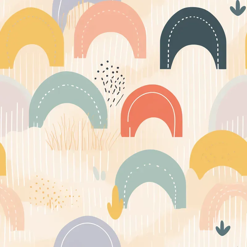 Seamless Memphis Design Style Wallpapers