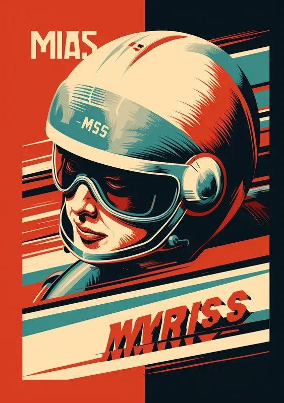 Pop Art Vintage Racing Poster Designs