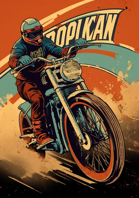 Pop Art Vintage Racing Poster Designs