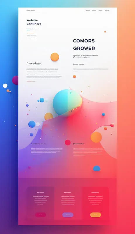 Vibrant Modern Vertical Web Pages