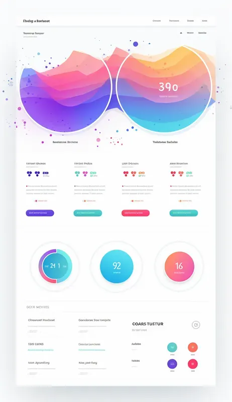 Vibrant Modern Vertical Web Pages