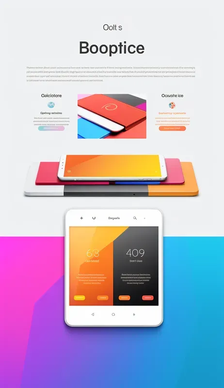 Vibrant Modern Vertical Web Pages
