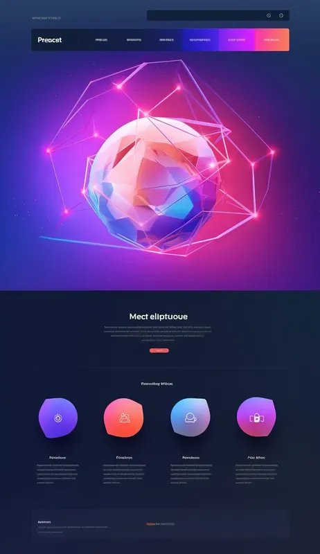 Vibrant Modern Vertical Web Pages