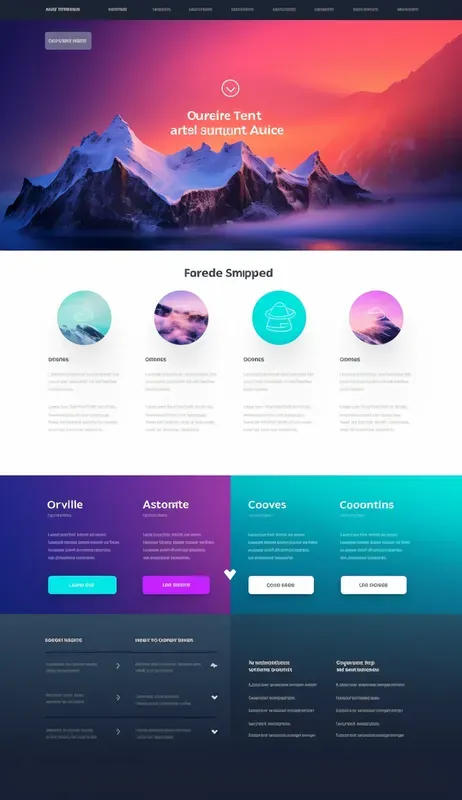 Vibrant Modern Vertical Web Pages