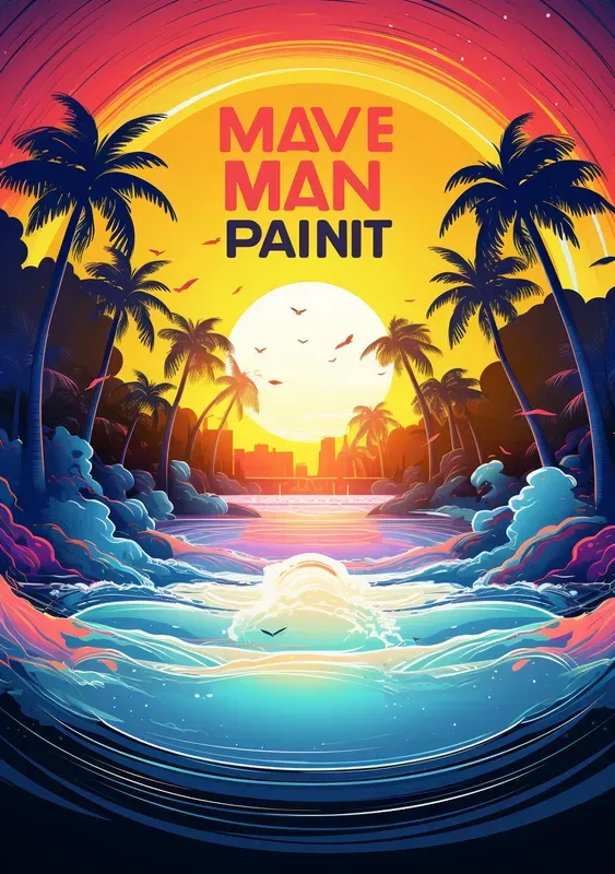 Miami Vibe Pool Party Poster Flyers