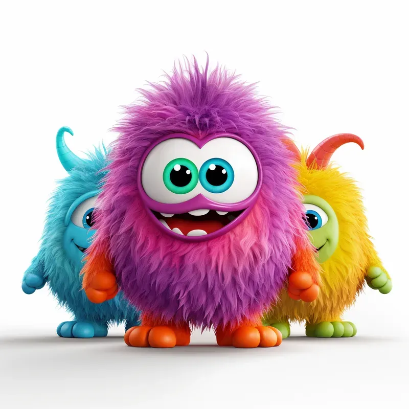 Tiny Adorable Monster Characters