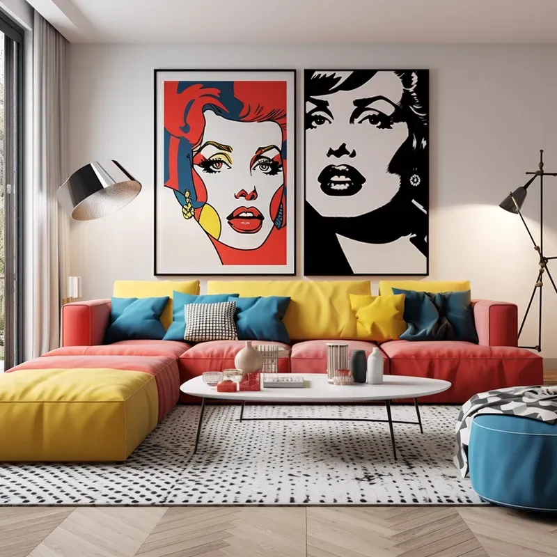Scandinavian Pop Art Fusion Interiors
