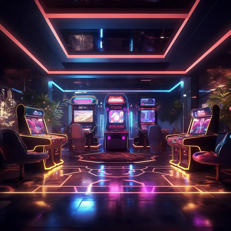 Cyberpunk Art Deco Interior Designs