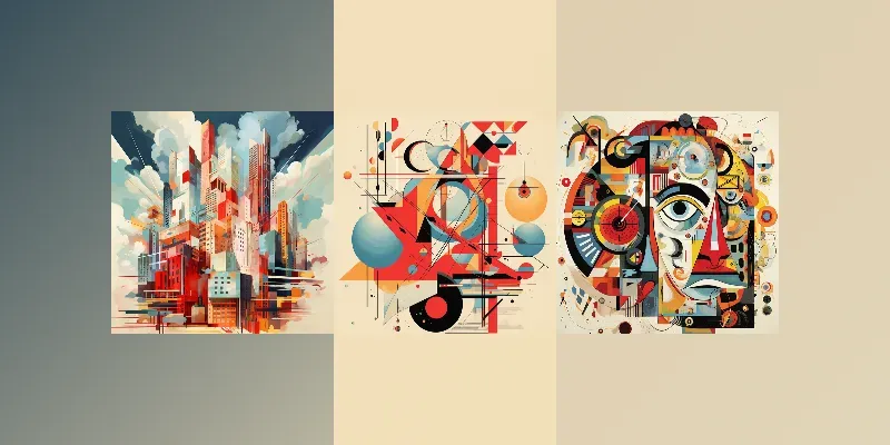 Picasso Dada Surrealism Geometric Fusions generated by undefined
