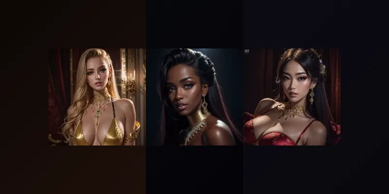 Insane Girls Glamour Photography generated by undefined