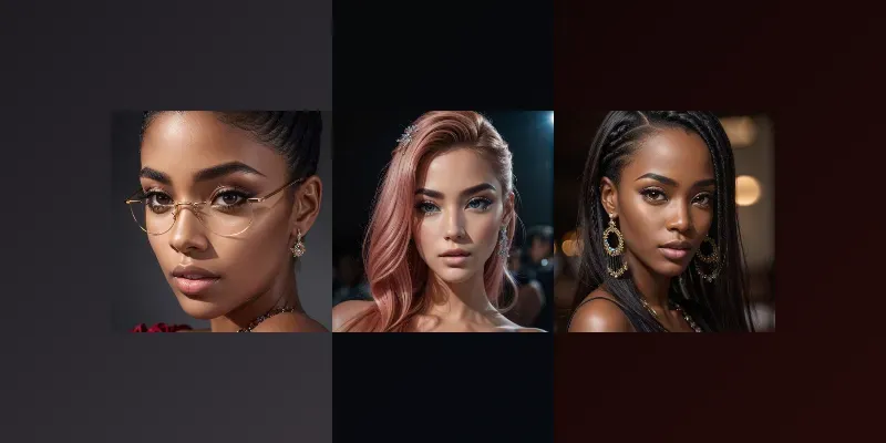 Photoreal Super Model Portraits generated by undefined