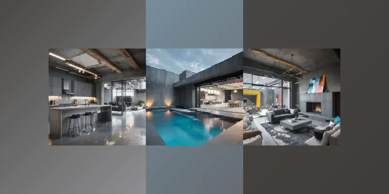 Brutalist Style Architecture Interiors generated by undefined