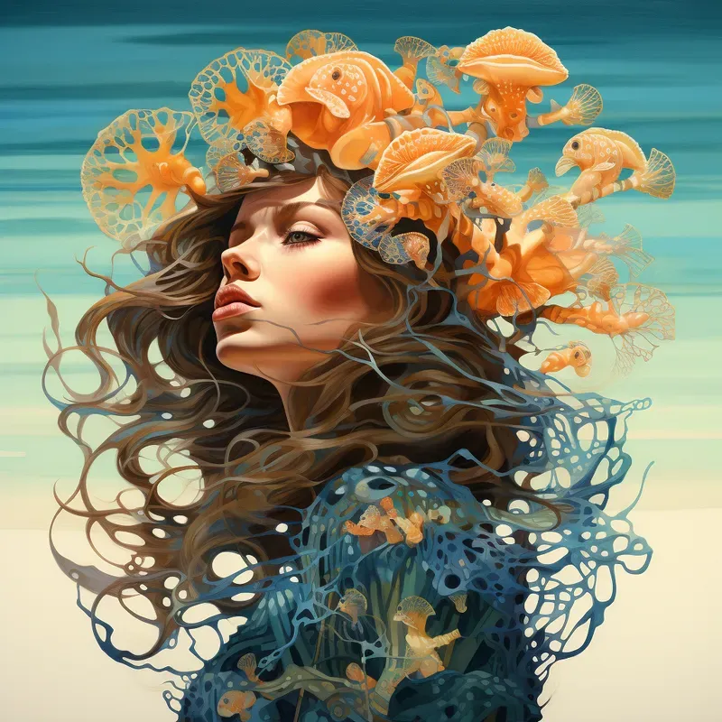 Tover And Haeckel Art Fusions