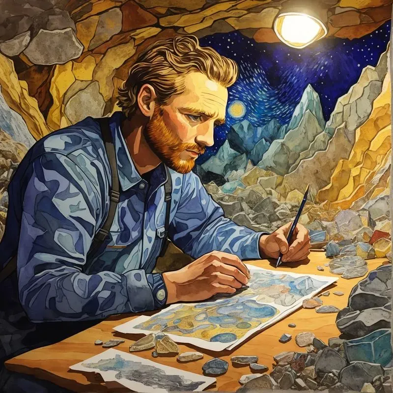 Lichtenstein Meet Vangogh Fusion Art